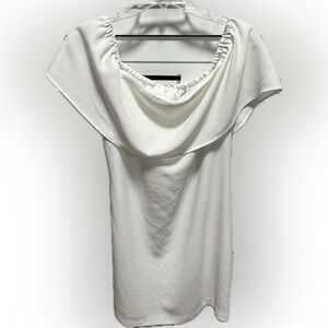 Elegant ivory Off-Shoulder Charles Henry Dress NWT (D2)